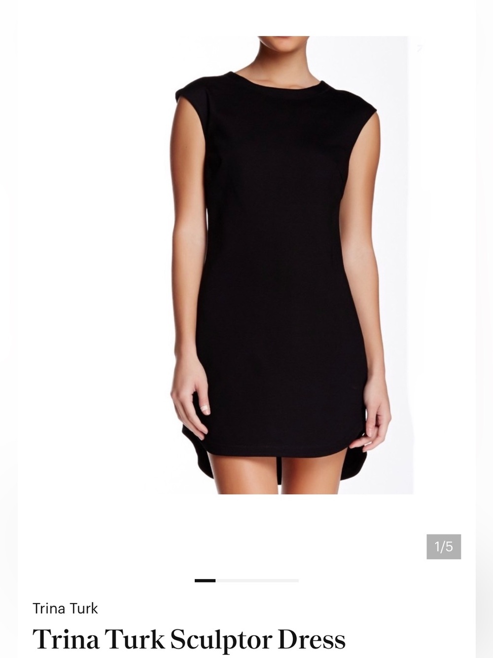 Trina Turk Black Sculptor Mini Dress
Size 4